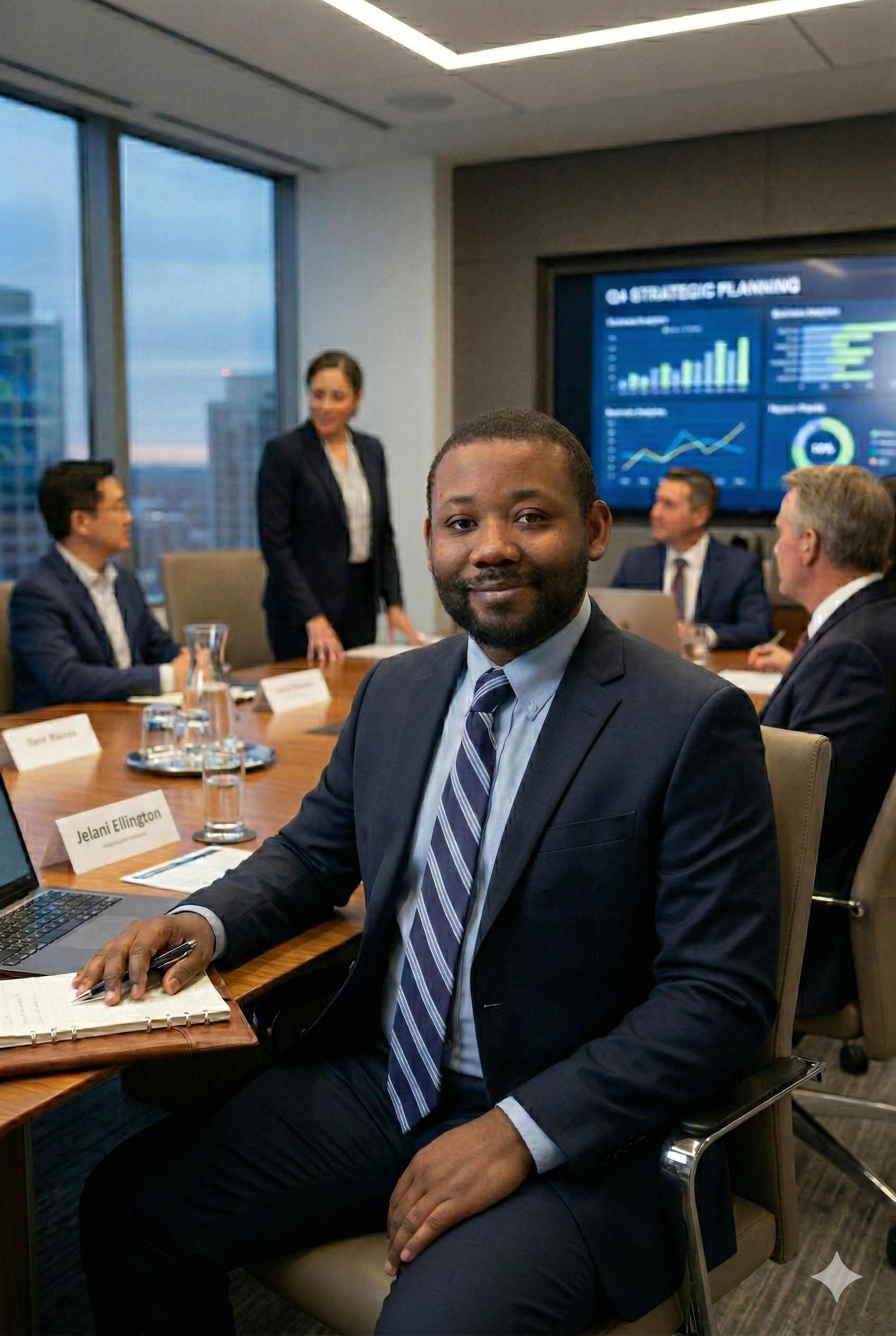 Dr. Ellington in leadership meeting